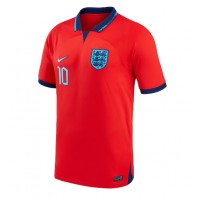 Camiseta Inglaterra Raheem Sterling #10 Visitante Equipación Mundial 2022 manga corta